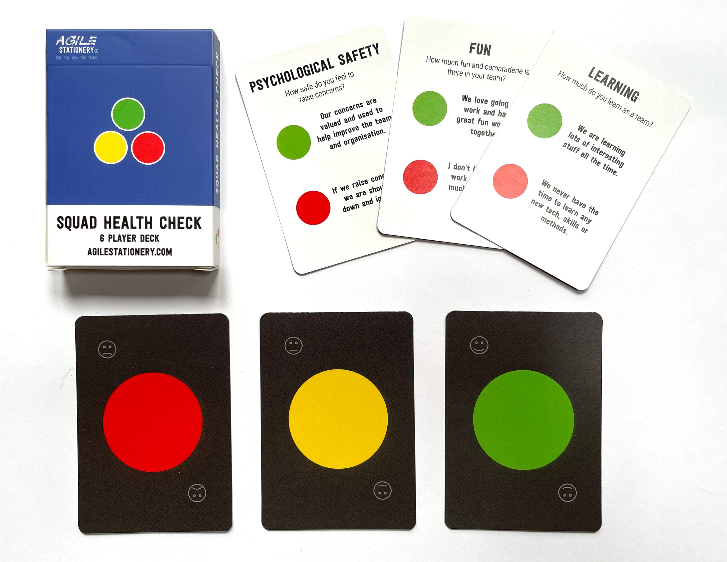 Squad Health Check Card Deck by Henrik Kniberg