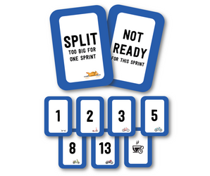 Scrum Planning Poker Cards for 6 Players