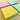 Coloured Stickies with Square Adhesive -12 Pack