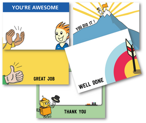 Kudos Postcards - Pack of 15 postcards