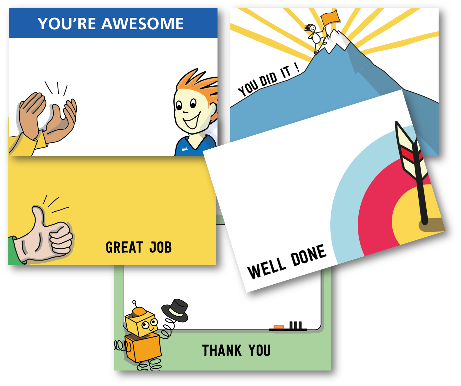 Kudos Message Examples Kudos Postcards - Pack of 15 postcards – Agile Stationery