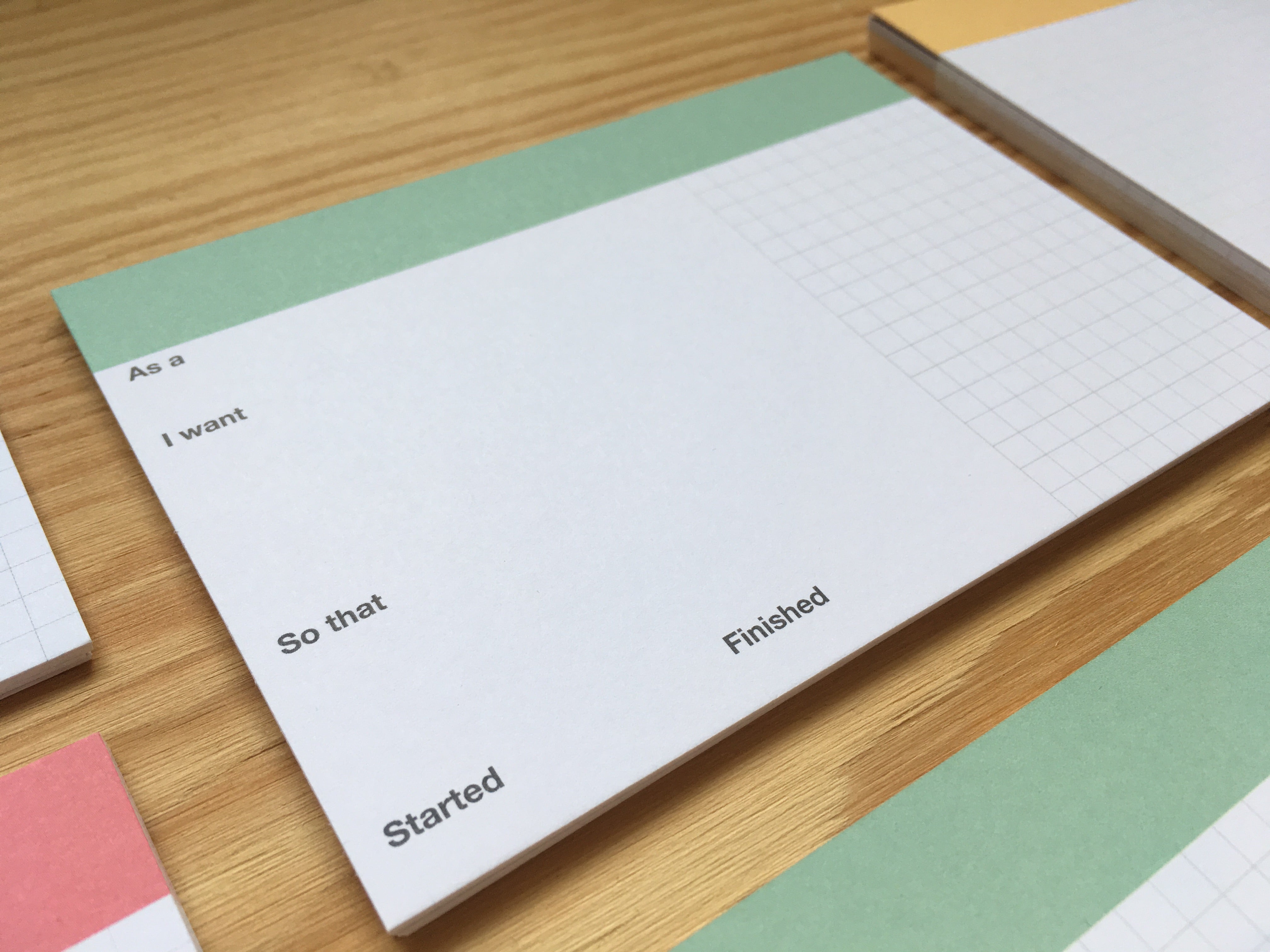 Pro Index Cards for User Stories (5 colours, A6,  250 gsm)